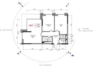 2-к квартира, вторичка, 73м2, 11/29 этаж