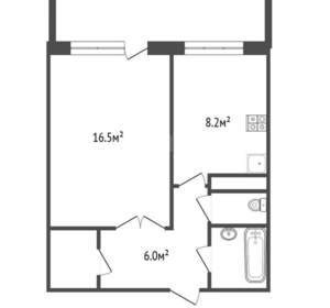 1-к квартира, вторичка, 36м2, 9/9 этаж