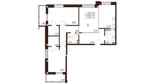 3-к квартира, вторичка, 113м2, 1/3 этаж