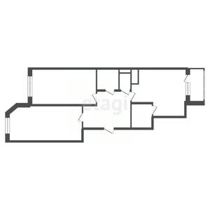 2-к квартира, вторичка, 66м2, 3/13 этаж