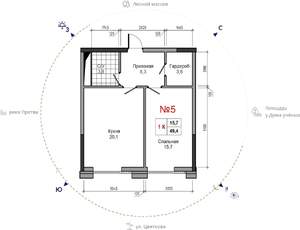 1-к квартира, вторичка, 49м2, 7/30 этаж