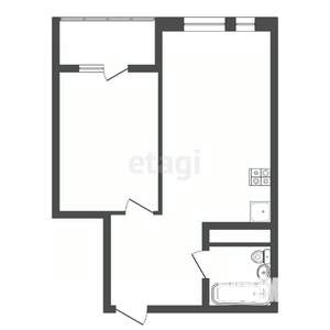 1-к квартира, вторичка, 44м2, 10/22 этаж