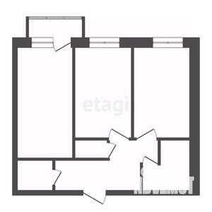 2-к квартира, вторичка, 56м2, 4/4 этаж