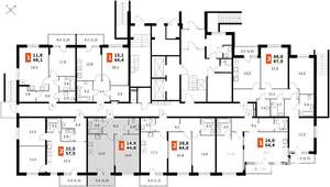 1-к квартира, вторичка, 45м2, 1/24 этаж