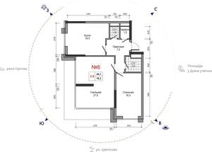 2-к квартира, вторичка, 76м2, 24/29 этаж
