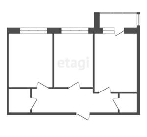 2-к квартира, вторичка, 60м2, 15/22 этаж