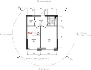 1-к квартира, вторичка, 50м2, 3/30 этаж