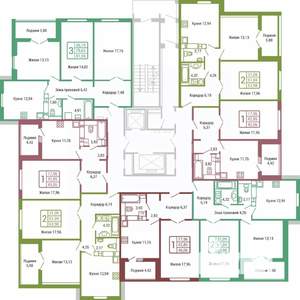 3-к квартира, вторичка, 79м2, 17/19 этаж
