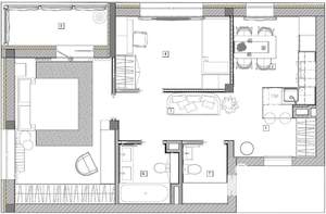 2-к квартира, вторичка, 64м2, 3/3 этаж