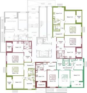 1-к квартира, вторичка, 43м2, 1/19 этаж