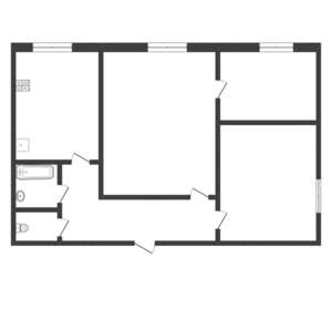 3-к квартира, вторичка, 54м2, 1/5 этаж