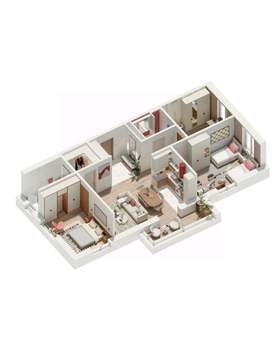 3-к квартира, вторичка, 95м2, 19/21 этаж