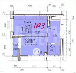 1-к квартира, вторичка, 40м2, 17/20 этаж