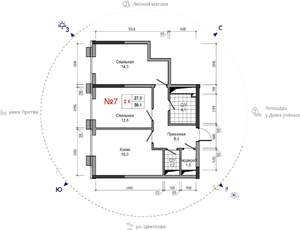 2-к квартира, вторичка, 59м2, 14/30 этаж