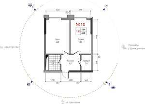 1-к квартира, вторичка, 47м2, 3/29 этаж