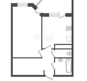 1-к квартира, вторичка, 44м2, 17/14 этаж