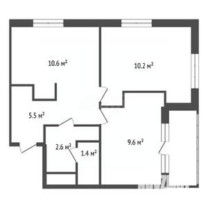 2-к квартира, вторичка, 41м2, 10/23 этаж