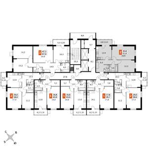 2-к квартира, вторичка, 61м2, 7/22 этаж