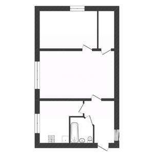 2-к квартира, вторичка, 43м2, 1/5 этаж