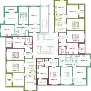 1-к квартира, вторичка, 43м2, 5/19 этаж